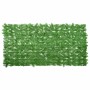 Pantalla de balcón de hojas verde 200x100 cm