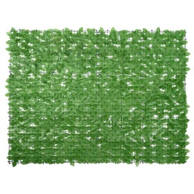 Pantalla de balcón de hojas verde 200x150 cm