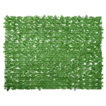 Pantalla de balcón de hojas verde 200x150 cm