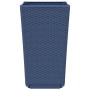 Jardineras 2 unidades PP azul gris 32,5x32,5x57 cm