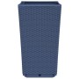 Jardineras 4 unidades PP azul gris 32,5x32,5x57 cm