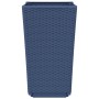 Jardineras 4 unidades PP azul gris 32,5x32,5x57 cm