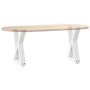 Patas para mesa de centro (2 unidades), color blanco, 28 x