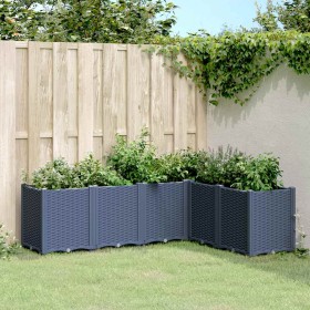 Jardinera PP azul gris 160x120x53 cm