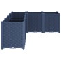 Jardinera PP azul gris 160x120x53 cm
