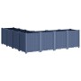 Jardinera PP azul gris 160x160x53 cm