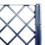 Jardinera con enrejado PP azul gris 160x120x140 cm