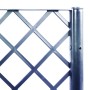 Jardinera con enrejado PP azul gris 160x160x140 cm