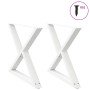 Patas para mesa de comedor (2 unidades), color blanco, 90 x