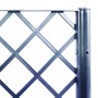 Jardinera con enrejado PP azul gris 80x40x142 cm