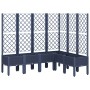 Jardinera con enrejado PP azul gris 160x120x142 cm