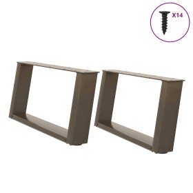 Patas para mesa de centro en forma de U (2 unidades, acero