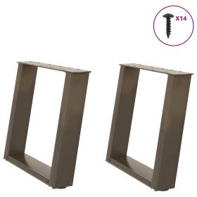Patas para mesa de centro en forma de U (2 unidades, acero