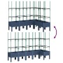 Jardinera con enrejado PP azul gris 160x120x142,5 cm