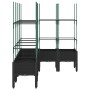 Jardinera con enrejado PP negro 160x120x142,5 cm