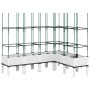 Jardinera con enrejado PP blanco 160x120x142,5 cm