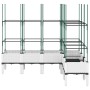 Jardinera con enrejado PP blanco 160x120x142,5 cm