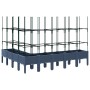 Jardinera con enrejado PP azul gris 200x160x142,5 cm