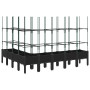 Jardinera con enrejado PP negro 200x160x142,5 cm