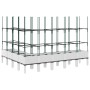 Jardinera con enrejado PP blanco 200x160x142,5 cm