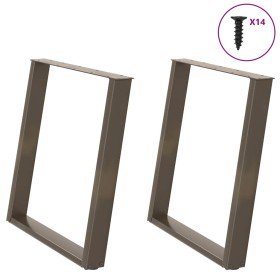 Patas para mesa de comedor en forma de U (2 unidades, acero