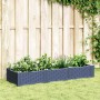 Jardinera con clavijas PP azul gris 125x40x28,5 cm