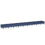 Jardinera con clavijas PP azul gris 362,5x42,5x28,5 cm