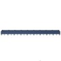Jardinera con clavijas PP azul gris 362,5x42,5x28,5 cm