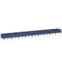 Jardinera con clavijas PP azul gris 362,5x42,5x28,5 cm