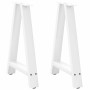 Patas para mesa de comedor en forma de A (2 unidades), color blanco, 50 x (72-73) cm, acero en Patas para mesas | Comprar online