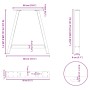 Patas para mesa de comedor en forma de A (2 unidades)