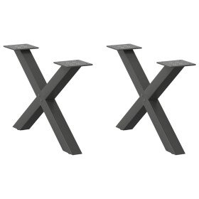 Patas para mesa de centro en forma de X (2 unidades)