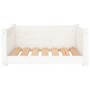 Bett für Hunde aus massiver Kiefer in Weiß 65,5x50,5x28 cm von vidaXL, Betten für Hunde - Ref: Foro24-821448, Preis: 65,53 €,...