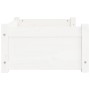 Bett für Hunde aus massiver Kiefer in Weiß 65,5x50,5x28 cm von vidaXL, Betten für Hunde - Ref: Foro24-821448, Preis: 65,53 €,...
