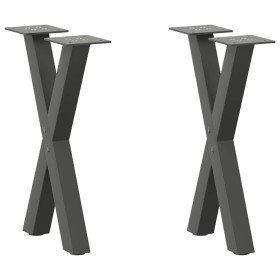 Patas para mesa de centro en forma de X (2 unidades)