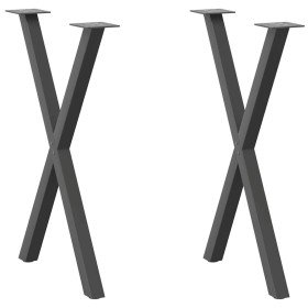 Patas para mesa de comedor en forma de X (2 unidades)