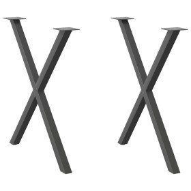 Patas para mesa de comedor en forma de X (2 unidades)