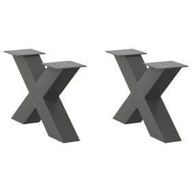 Patas para mesa de centro en forma de X (2 unidades)