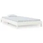 Weißes Stapelbett aus massivem Kiefernholz, 80 x 200 cm von vidaXL, Betten und Lattenroste - Ref: Foro24-820398, Preis: 93,75...