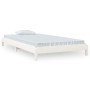 Weißes Stapelbett aus massivem Kiefernholz, 80 x 200 cm von vidaXL, Betten und Lattenroste - Ref: Foro24-820398, Preis: 94,95...