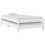 Weißes Stapelbett aus massivem Kiefernholz, 80 x 200 cm von vidaXL, Betten und Lattenroste - Ref: Foro24-820398, Preis: 93,75...