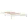 Weißes Stapelbett aus massivem Kiefernholz, 80 x 200 cm von vidaXL, Betten und Lattenroste - Ref: Foro24-820398, Preis: 94,95...