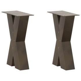 Patas para mesa de centro en forma de X (2 unidades, acero