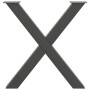 Patas para mesa de comedor en forma de X (3 unidades)