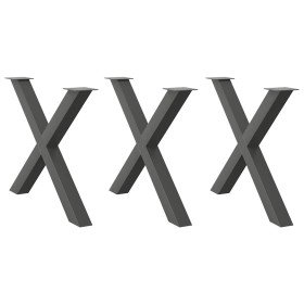 Patas para mesa de comedor en forma de X (3 unidades)
