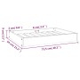 Hundebett aus massivem Kiefernholz 71,5x49x9 cm von vidaXL, Betten für Hunde - Ref: Foro24-820856, Preis: 33,25 €, Rabatt: %