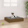 Hundebett aus massivem Kiefernholz, honigbraun, 51,5 x 44 x 9 cm von vidaXL, Betten für Hunde - Ref: Foro24-820849, Preis: 19...
