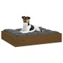 Hundebett aus massivem Kiefernholz, honigbraun, 51,5 x 44 x 9 cm von vidaXL, Betten für Hunde - Ref: Foro24-820849, Preis: 19...