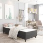 Estructura de cama Box Spring sin colchón tela gris 100x200 cm