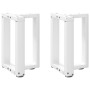 Patas para mesa de centro en forma de T (2 unidades), color blanco, 38 x 25 x (42-43) cm, acero en Patas para mesas | Comprar on